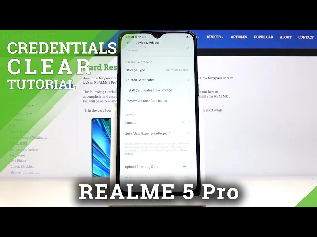 Video thumbnail for How to Clear Credentials in REALME 5 Pro – Remove Certificates & Licenses