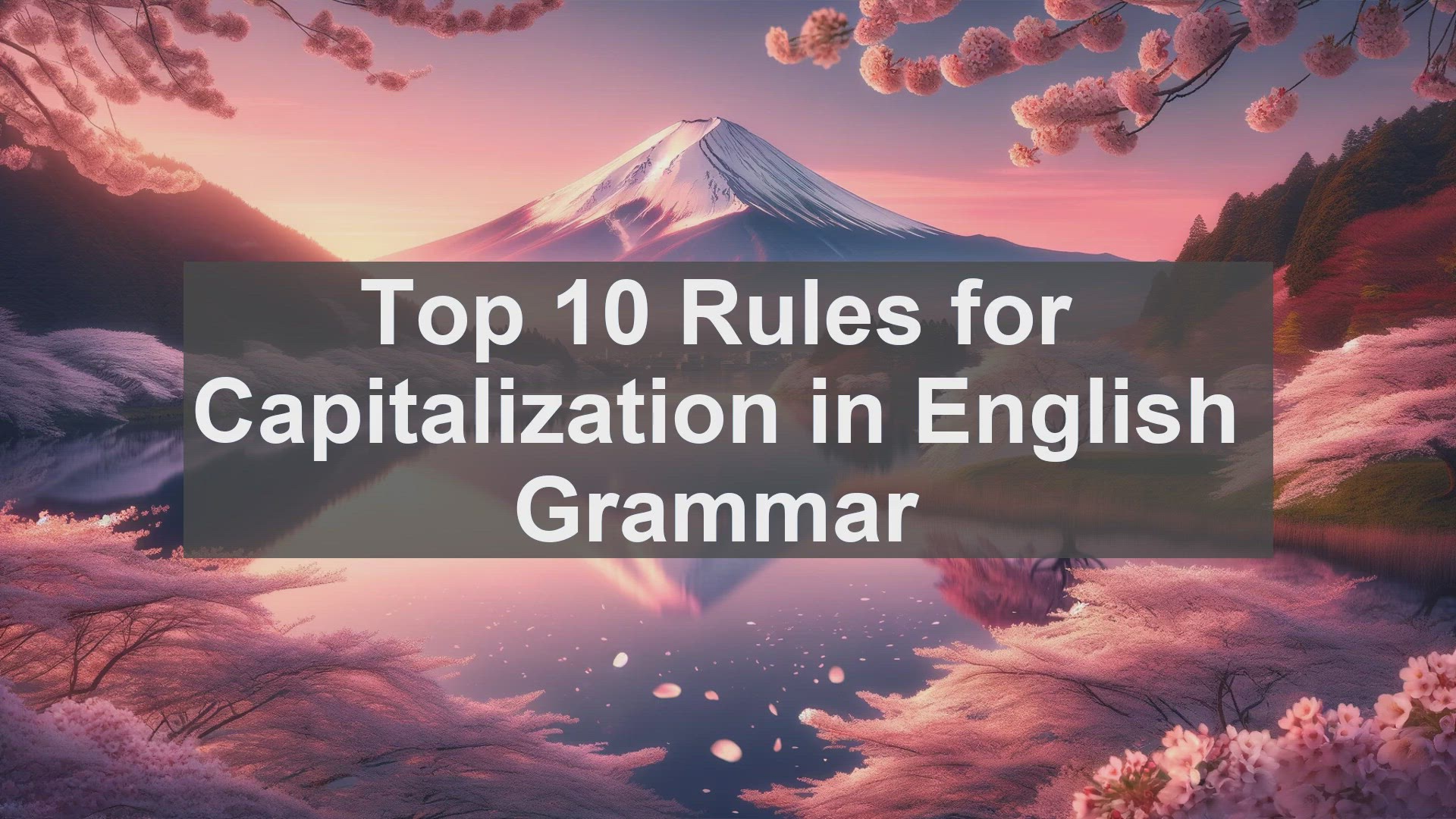'Video thumbnail for Top 10 Rules for Capitalization in English Grammar'