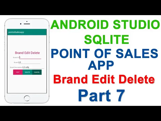 Point of Sales App using Android and Sqlite Brand part 7