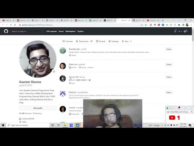 Video thumbnail for Build React.js Github API Button Generator to Follow,Sponsor & Download Github Repositories in JS