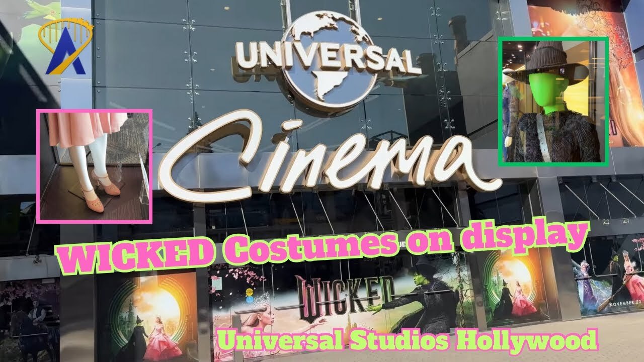 Video thumbnail for Wicked Movie Costumes on Display at Universal Studios Hollywood Universal Cinema on CityWalk