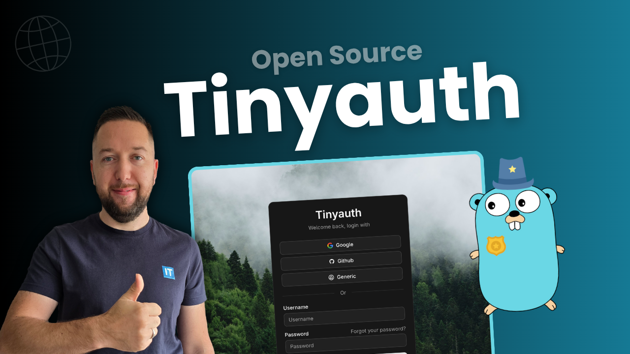 Video thumbnail for Tinyauth : l’authentification ultra-simple pour sécuriser vos applis !