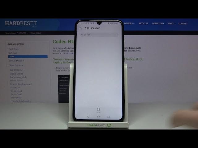 Video thumbnail for How to Change Language in Honor 20 Lite – Switch Current Language