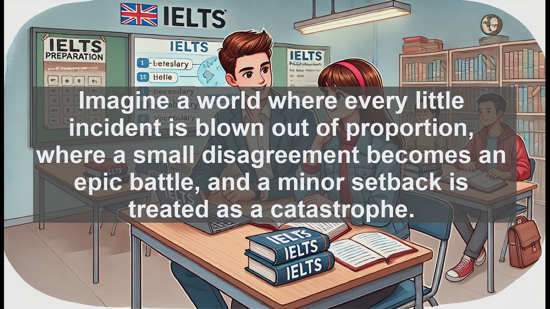 'Video thumbnail for 5000 Must Know IELTS 8.0 Vocabulary - Understanding 'Dramatize': Boost Your IELTS Vocabulary'
