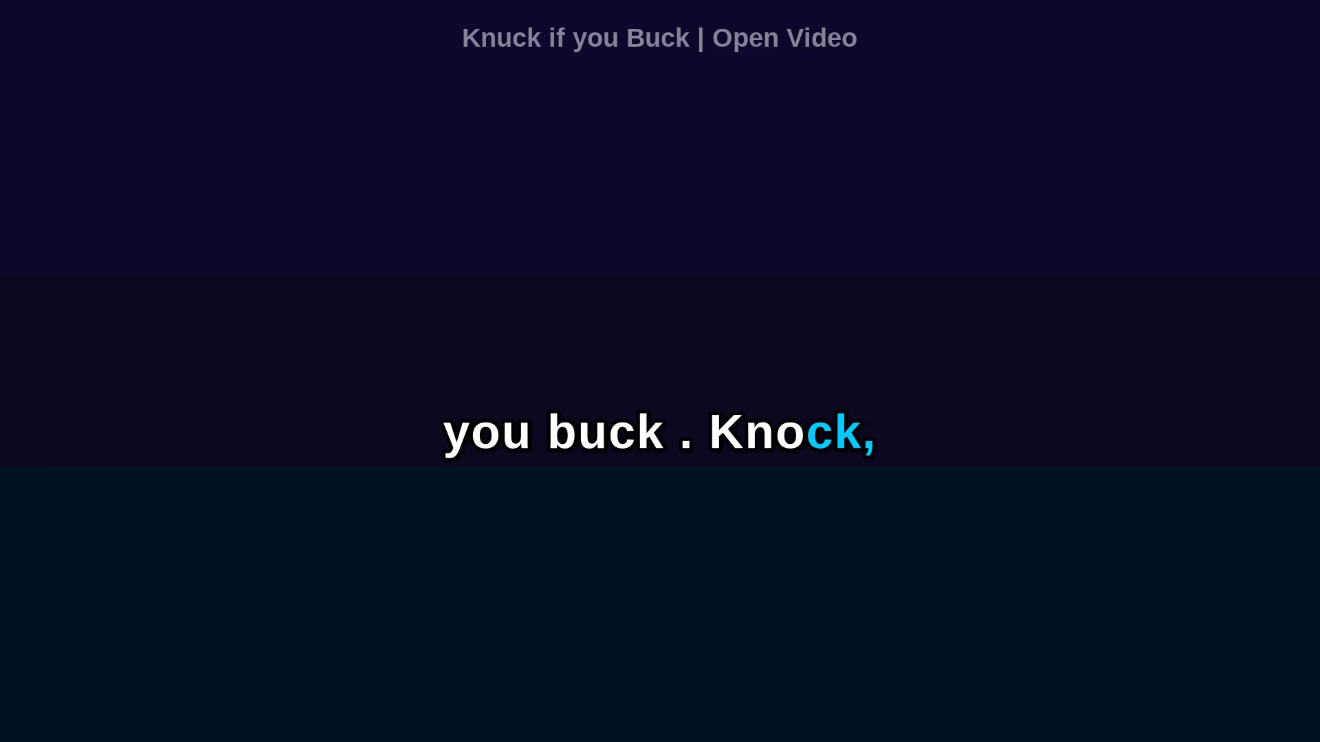 Video thumbnail for (Karaoke w/ Lyrics) Knuck if you Buck