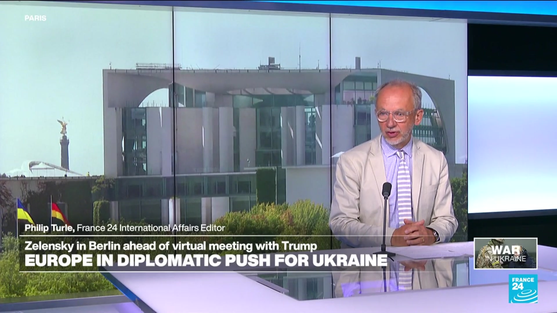 'Video thumbnail for Europe in diplomatic push for Ukraine as Zelensky arrives in Berlin'