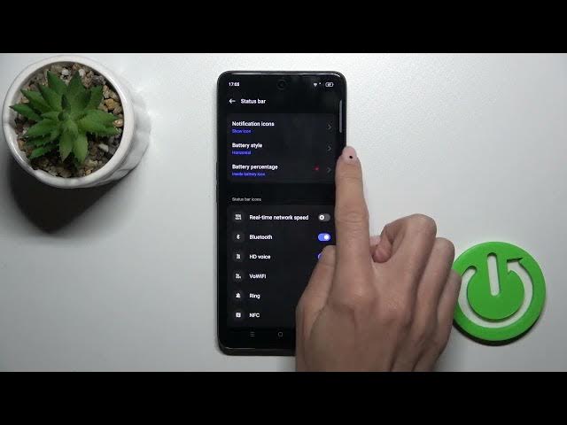 Video thumbnail for How to Manage Battery Percentage & Style on OPPO A1?