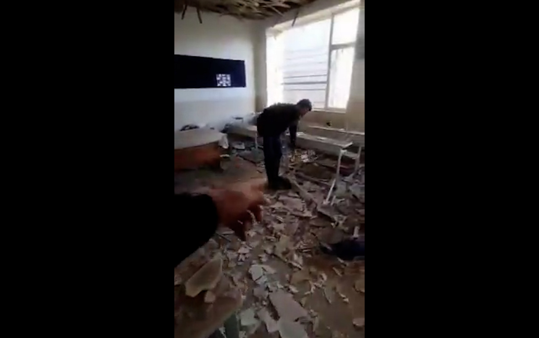 Video thumbnail for Iran shares video of Tehran primary school after attack