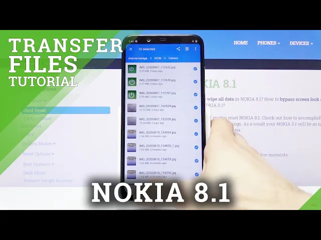 Video thumbnail for How to Transfer Files in NOKIA 8.1 – Move Media