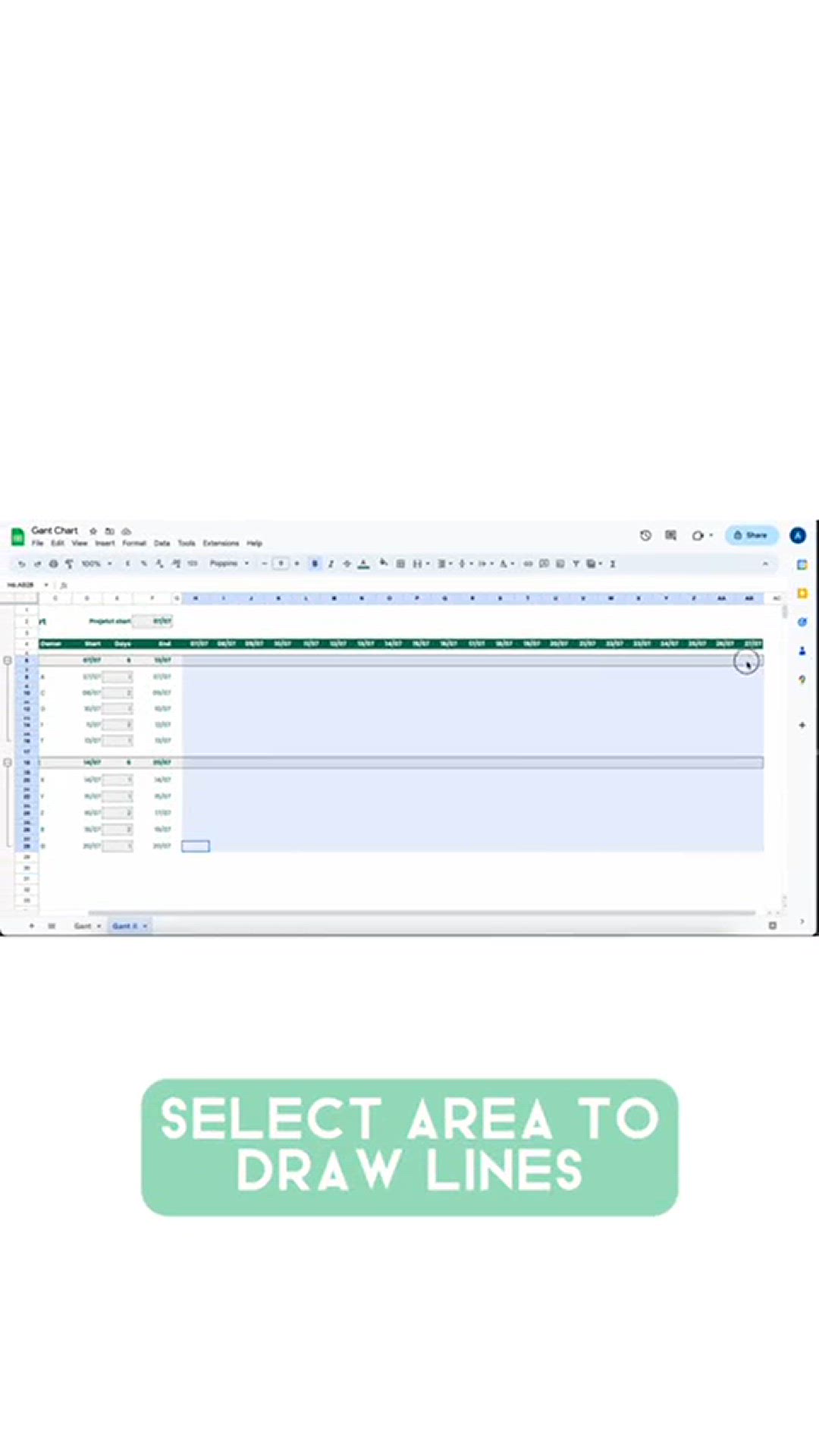 'Video thumbnail for How to Create an automated Gant chart in #googlesheets'