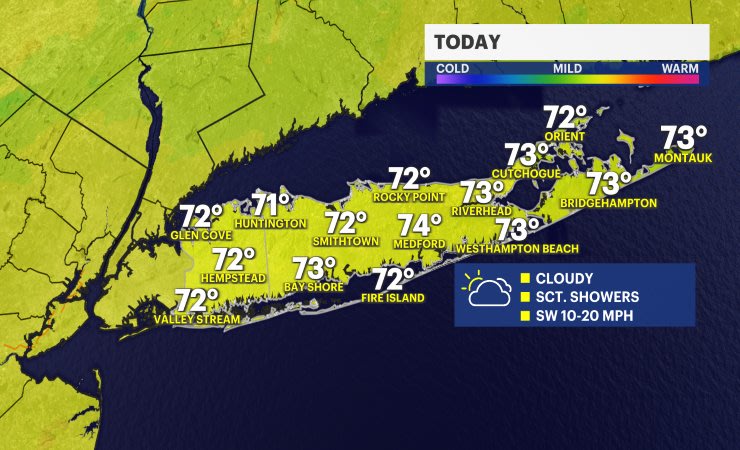 Video thumbnail for Wet weather continues for Long Island