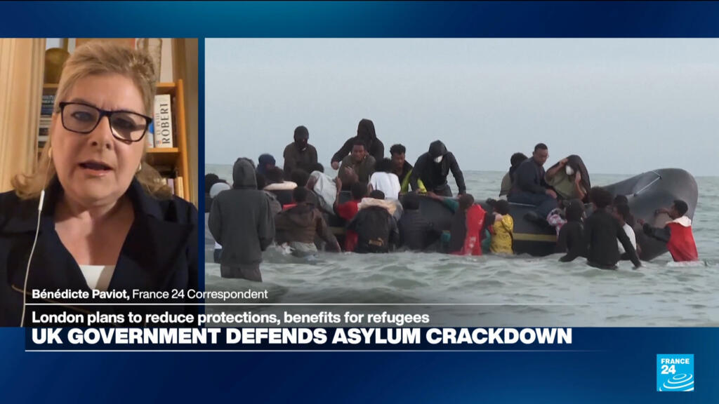 Video thumbnail for UK government defends asylum crackdown, PM Starmer under pressure from far right