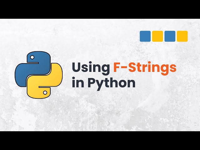 Video thumbnail for How to use F-Strings in Python?