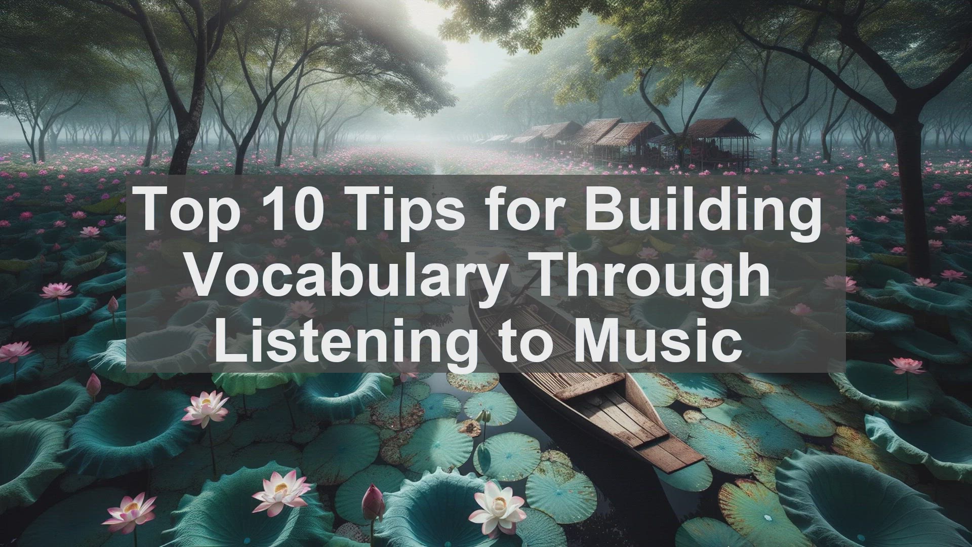 'Video thumbnail for Top 10 Tips for Building Vocabulary Through Listening to Music'