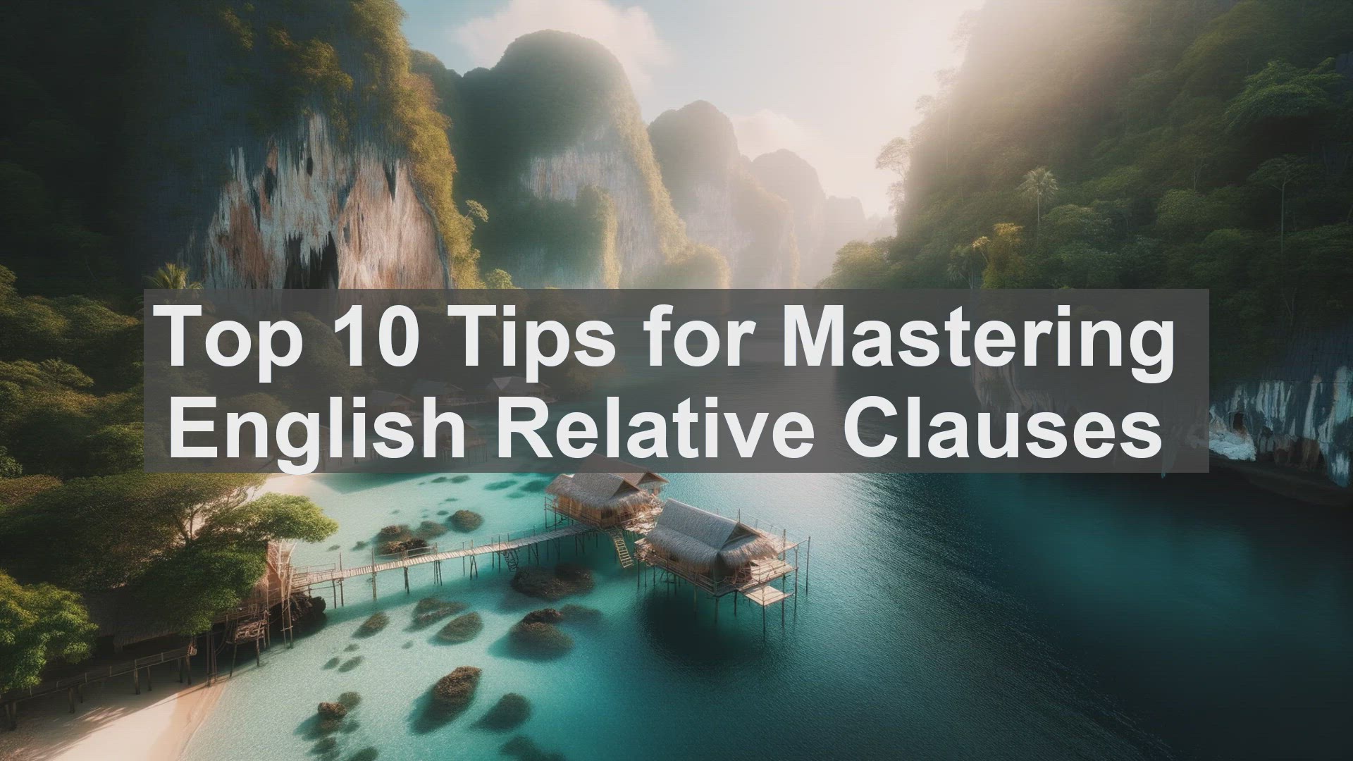 'Video thumbnail for Top 10 Tips for Mastering English Relative Clauses'