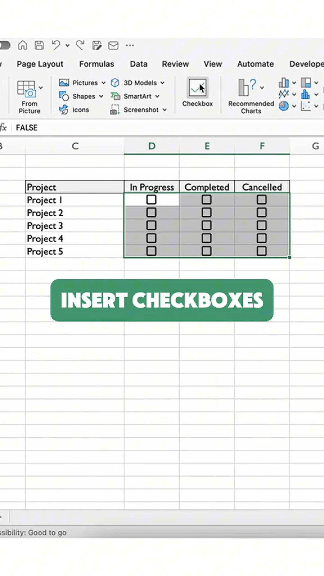 'Video thumbnail for How to color code your project status in #Excel each time you check a checkbox with the help of conditional formatting '
