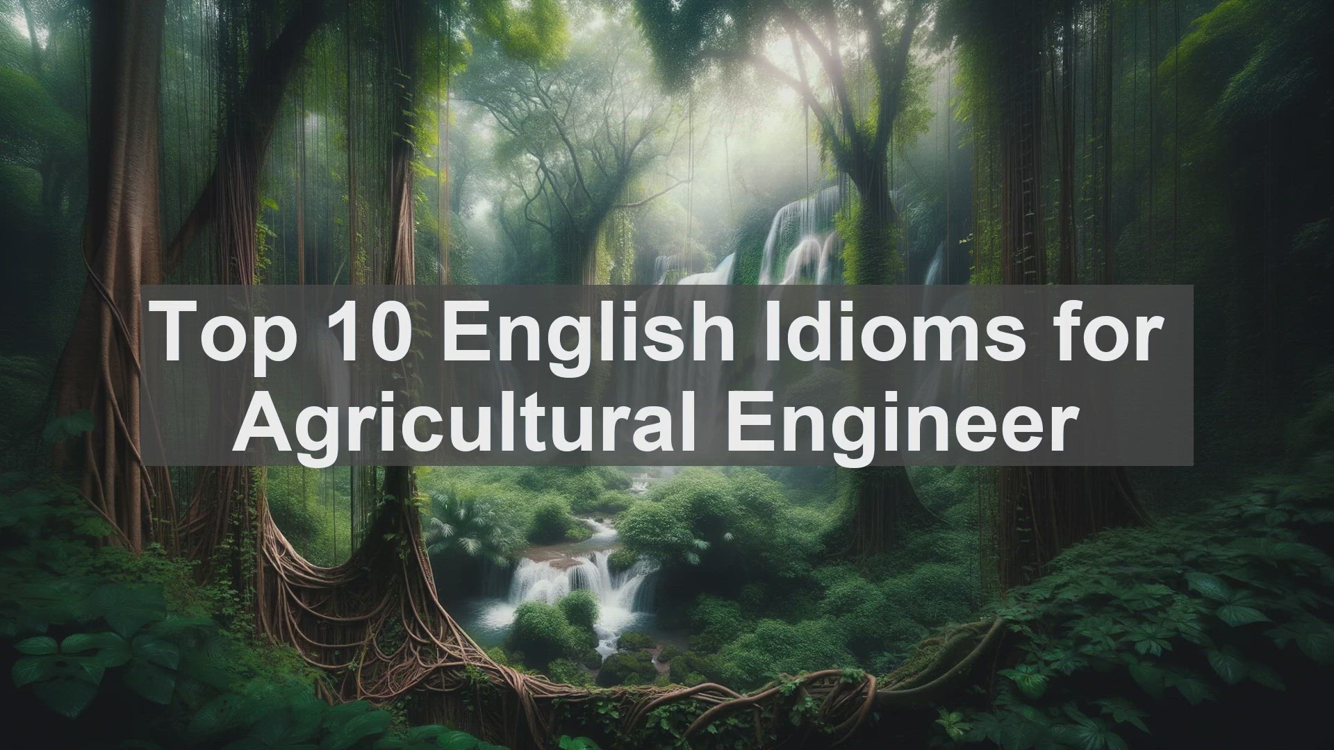 'Video thumbnail for Top 10 English Idioms for Agricultural Engineer'