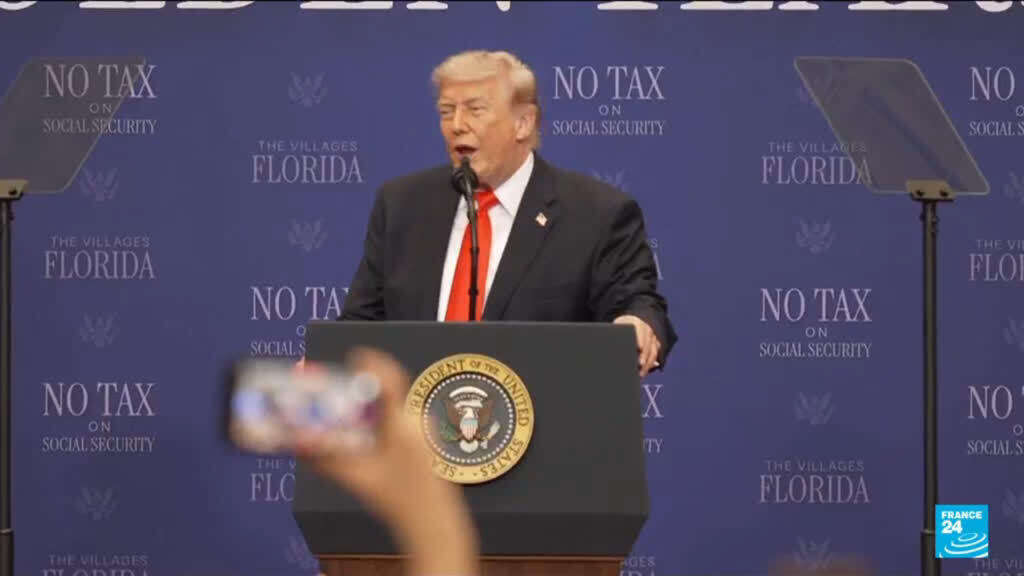 Video thumbnail for Trump 'not satisfied' with Tehran offer