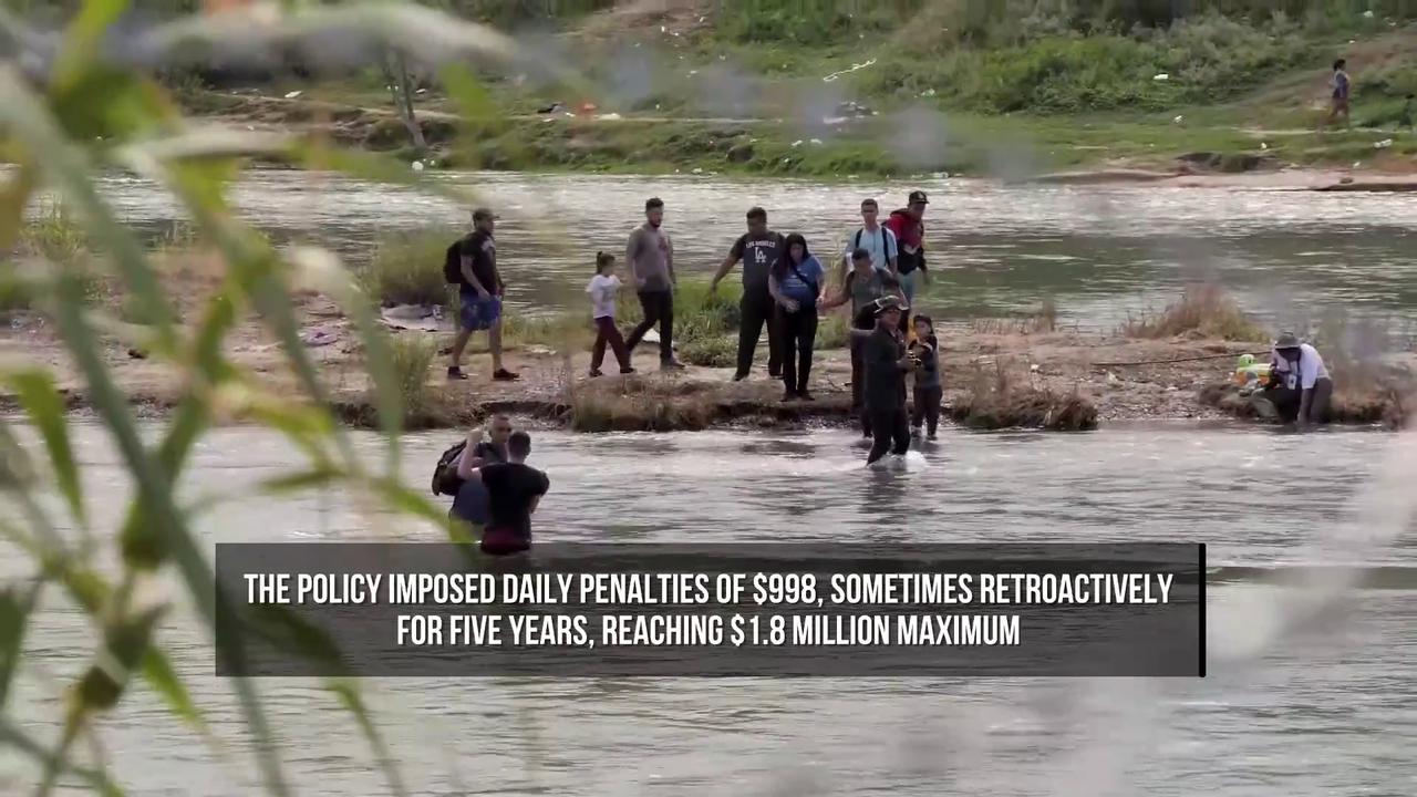 Video thumbnail for US Judge Blocks Trump Policy Fining Migrants Up to $1.8 Million.