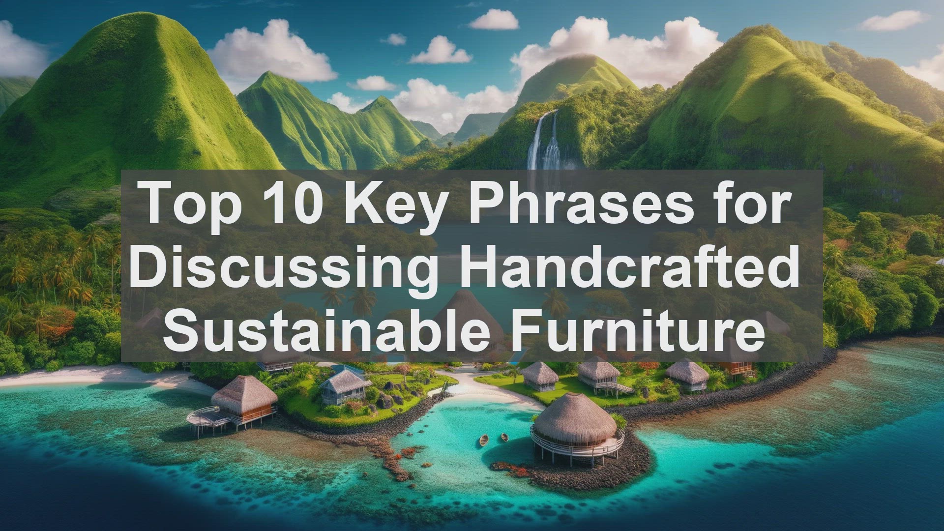 'Video thumbnail for Top 10 Key Phrases for Discussing Handcrafted Sustainable Furniture'