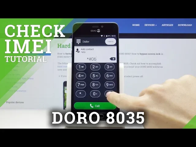 Video thumbnail for How to Check IMEI in DORO 8035 – Serial Number Access
