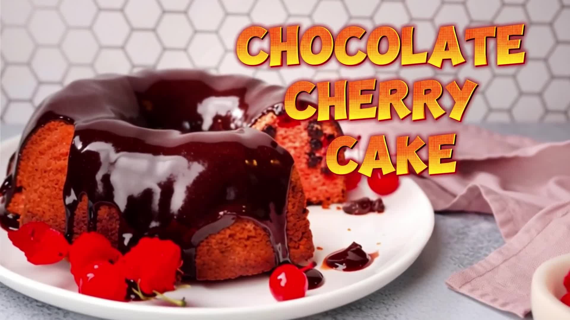 Video thumbnail for Chocolate Cherry Cake – Rich, Moist, and Loaded with Juicy Cherries