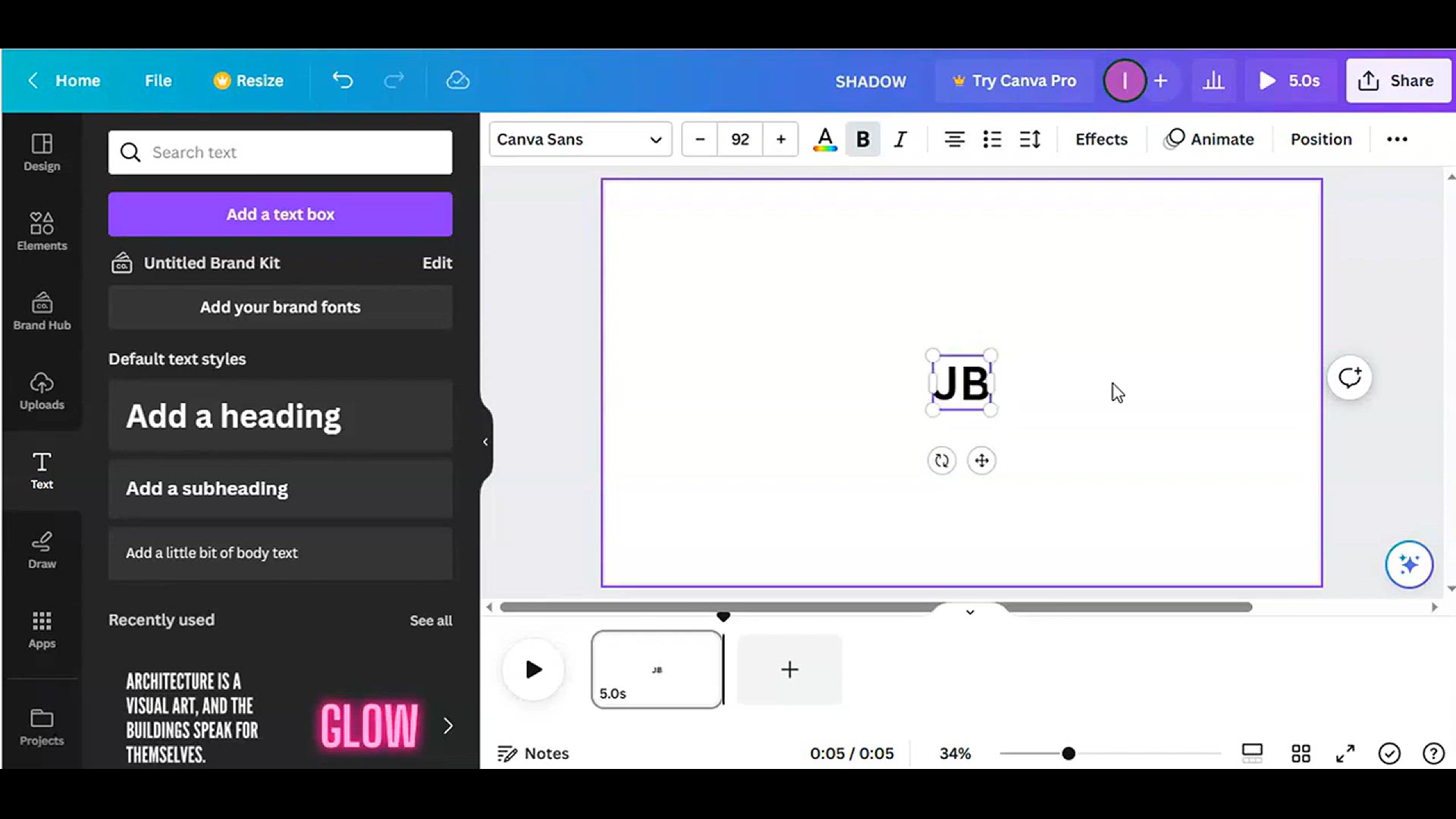 'Video thumbnail for How to Create Minimalist Logo in Canva#how to add drop shadow to text in after effects#easycanva'