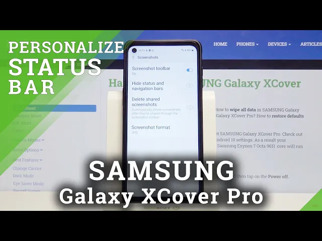Video thumbnail for How to Hide Status / Notifications Bars on Screenshots in Samsung Galaxy XCover Pro