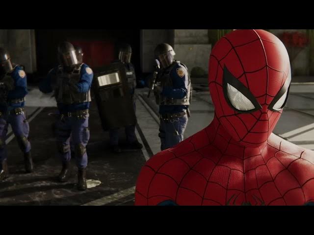 Video thumbnail for Marvel's Spider-Man - The Main Event: Bomb Squad Ambush Cutscene | Shield Enemies Tutorials
