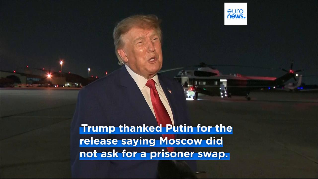 Video thumbnail for Russia frees former US Marine Robert Gilman after more than four years in prison