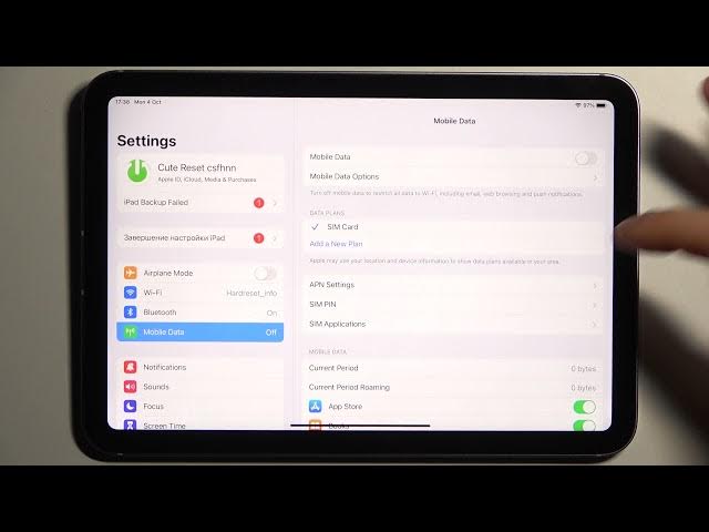 Video thumbnail for How to Set Up SIM Card PIN on iPad mini 2021 - SIM Card Protection