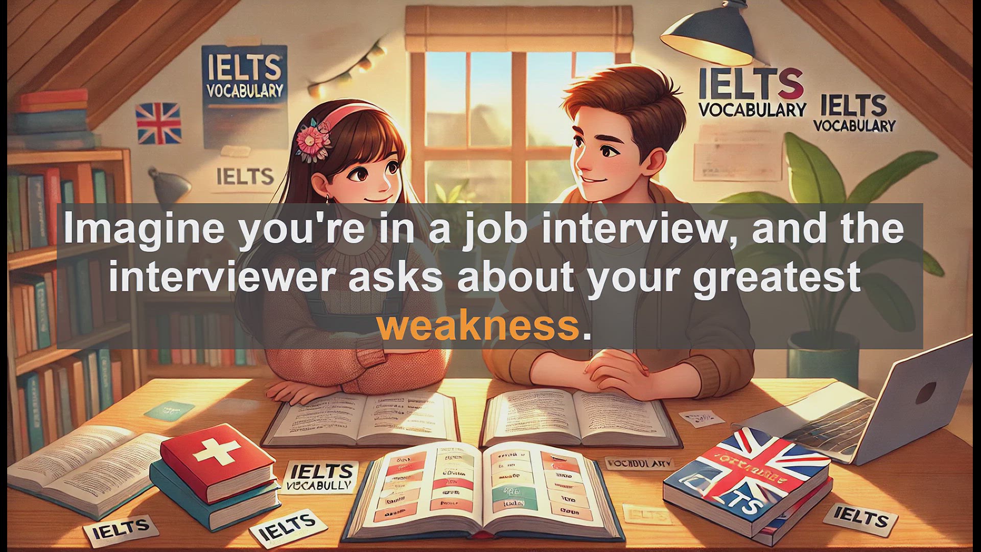 'Video thumbnail for 2500 Must Know IELTS 6.5 Vocabulary - How to Use 'Weakness' in IELTS: Boost Your Band Score'