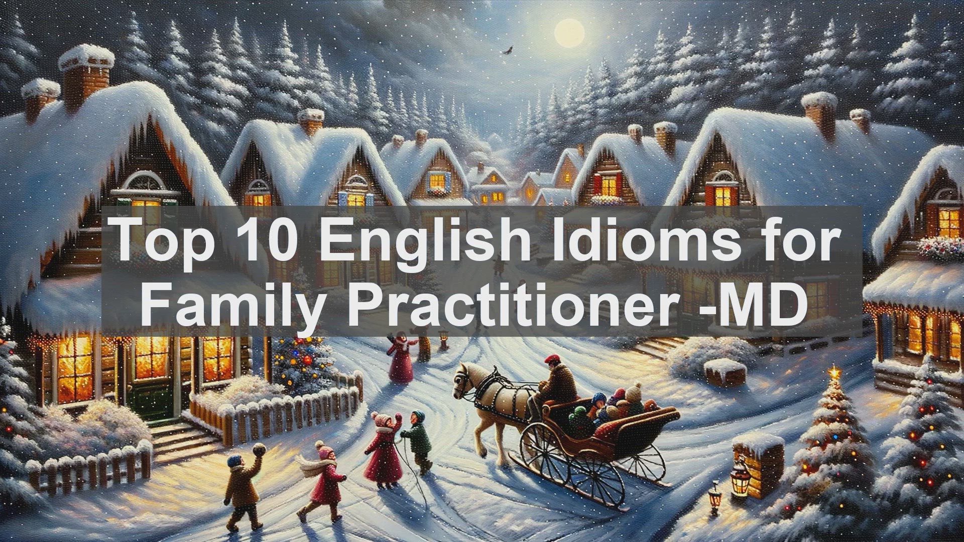 'Video thumbnail for Top 10 English Idioms for Family Practitioner MD'