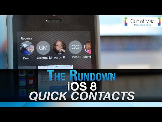 Video thumbnail for The Rundown: iOS 8 Quick Contacts