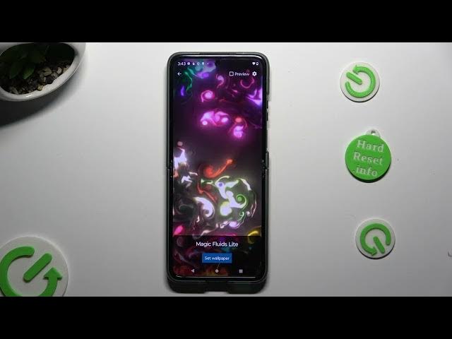 Video thumbnail for How to Download and Apply Live Wallpaper on MOTOROLA Razr 40 - Install Magic Fluids Free