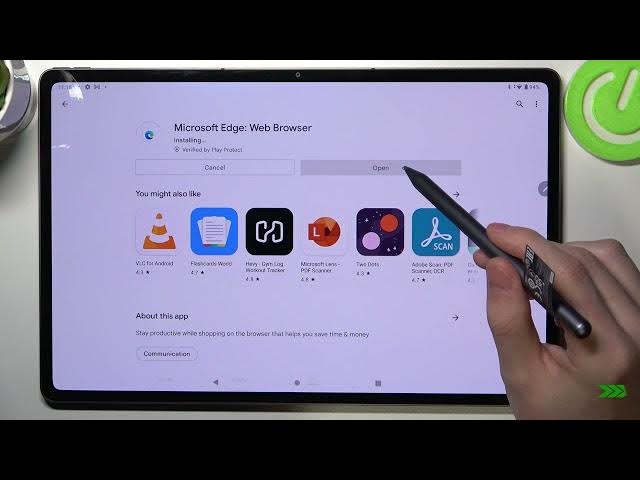 Video thumbnail for How to Download & Install Microsoft Edge Browser on Lenovo Tab P12 Pro?