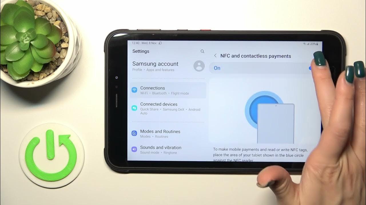 Video thumbnail for How to Enable & Disable NFC on Samsung Galaxy Tab Active3