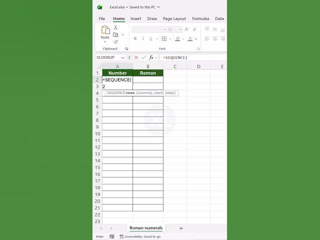 Video thumbnail for Forget Roman Numerals – One Shortcut Does It All #excel #excelforbeginners #exceltips #tutorial