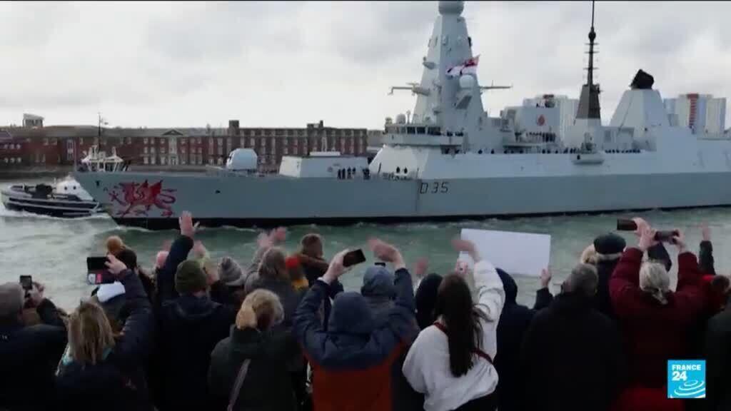 Video thumbnail for UK deploys warship in the Mediterranean to protect British bases in Cyprus