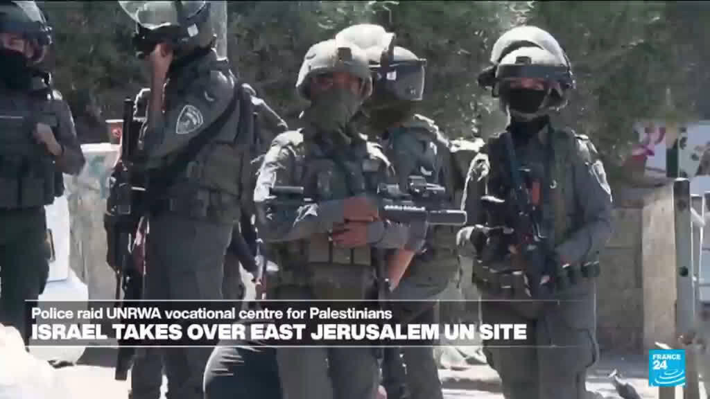 Video thumbnail for Israel takes control of UN training centre for Palestinians