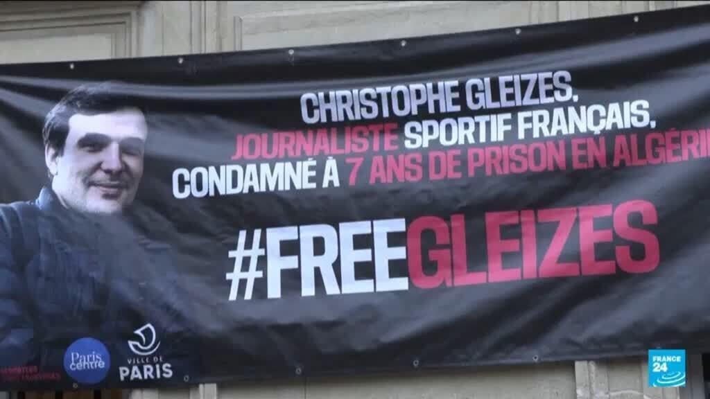 Video thumbnail for Supporters of French journalist imprisoned in Algeria to rally in Paris