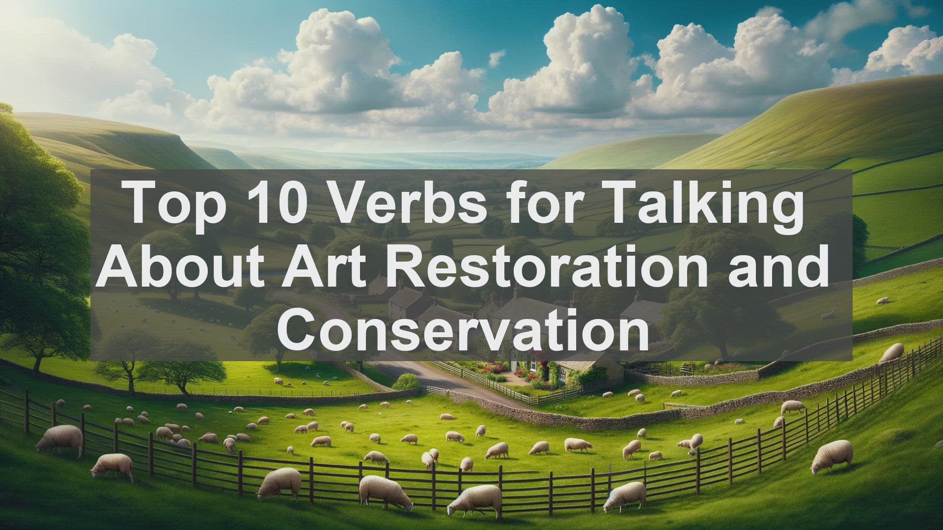 'Video thumbnail for Top 10 Verbs for Talking About Art Restoration and Conservation'