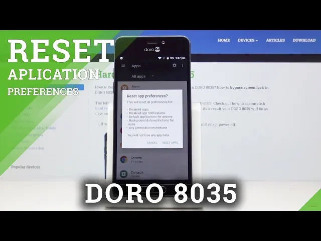 Video thumbnail for How to Reset App Preferences in DORO 8035 – Restore App Defaults