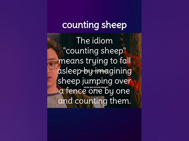 Video thumbnail for Counting Sheep #Meaning #Idiom #Definition #Pronunciation #Idioms #EnglishLanguage #Viral #Shorts