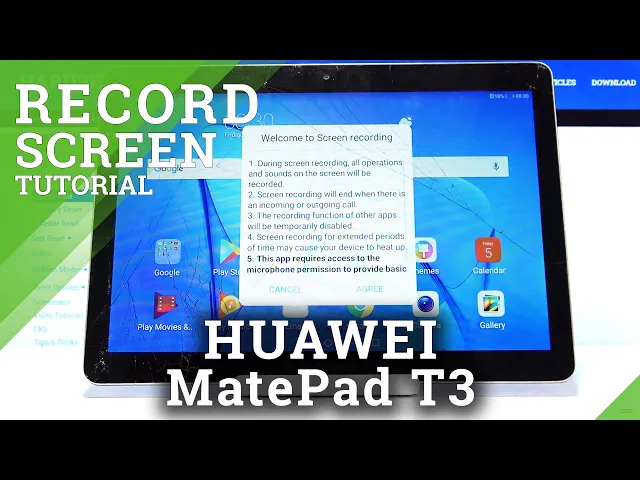 Video thumbnail for How to Record Screen on HUAWEI MediaPad T3 – Screen Recorder