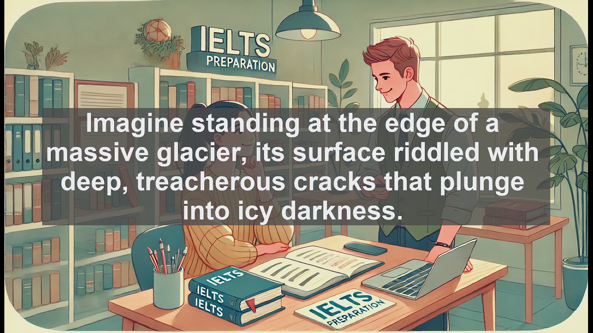 'Video thumbnail for 5000 Must Know IELTS 8.0 Vocabulary - Crevasse: Exploring Glacier Fissures for IELTS Vocabulary'