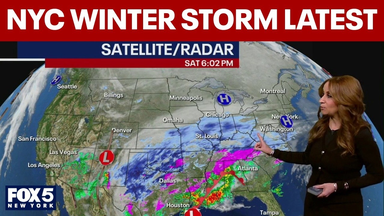 Video thumbnail for NYC winter storm latest