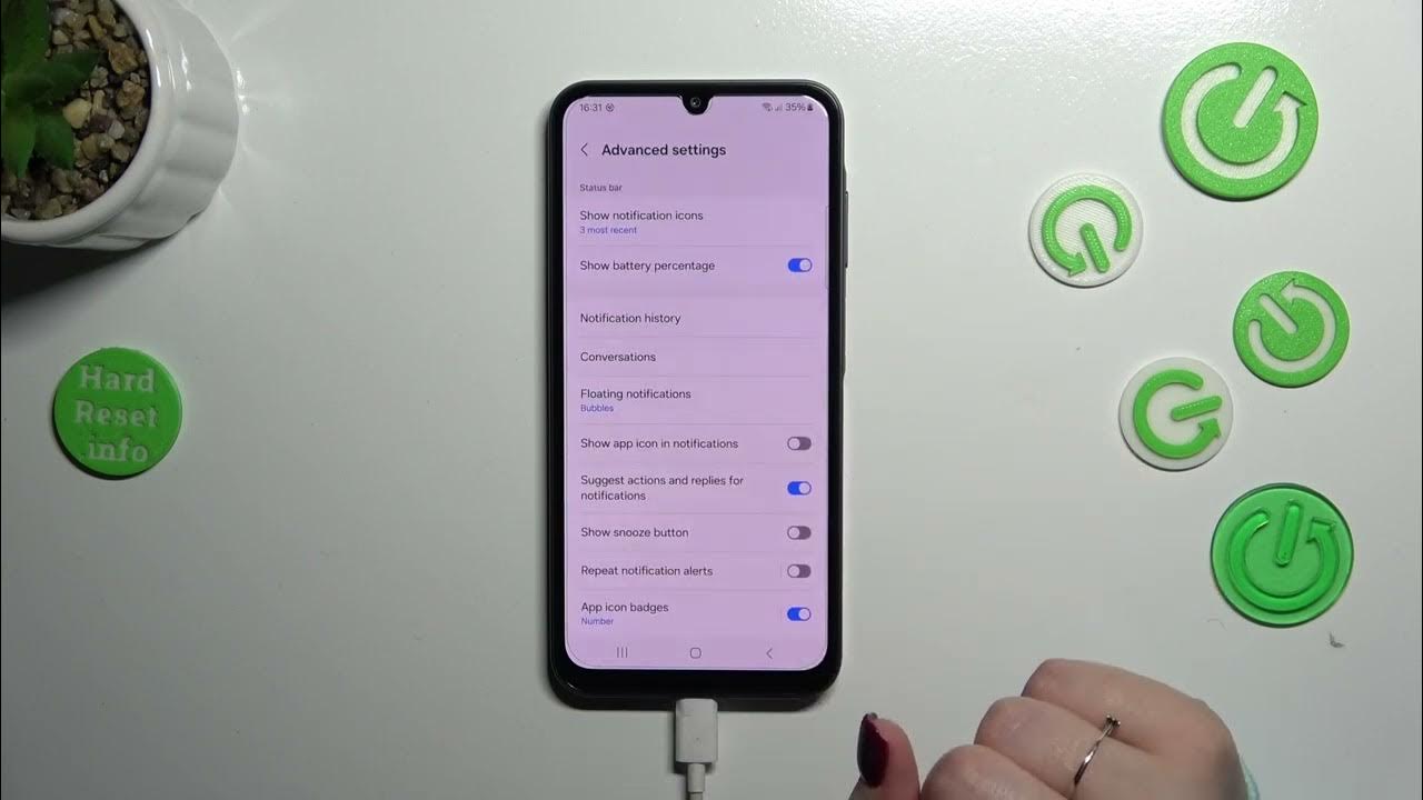 Video thumbnail for How to Show Battery Percentage on SAMSUNG Galaxy A25