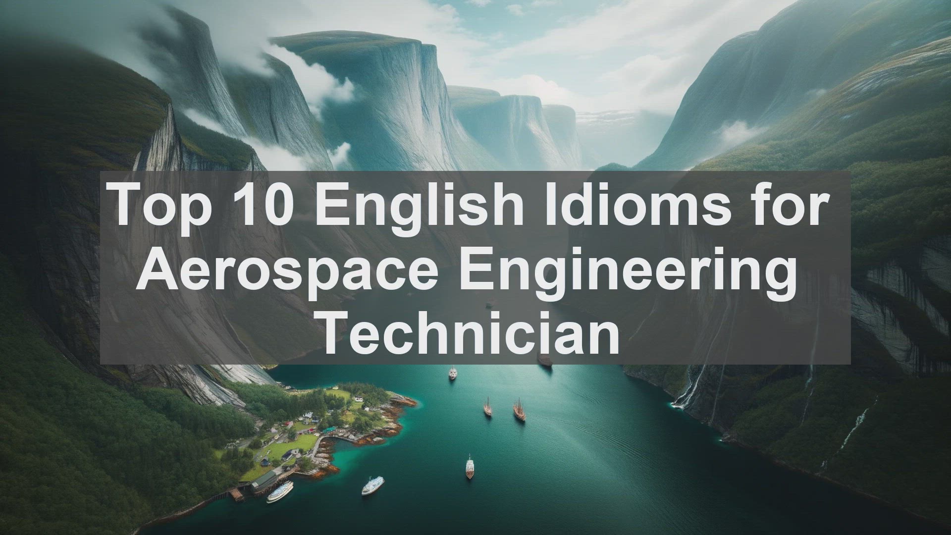 'Video thumbnail for Top 10 English Idioms for Aerospace Engineering Technician'