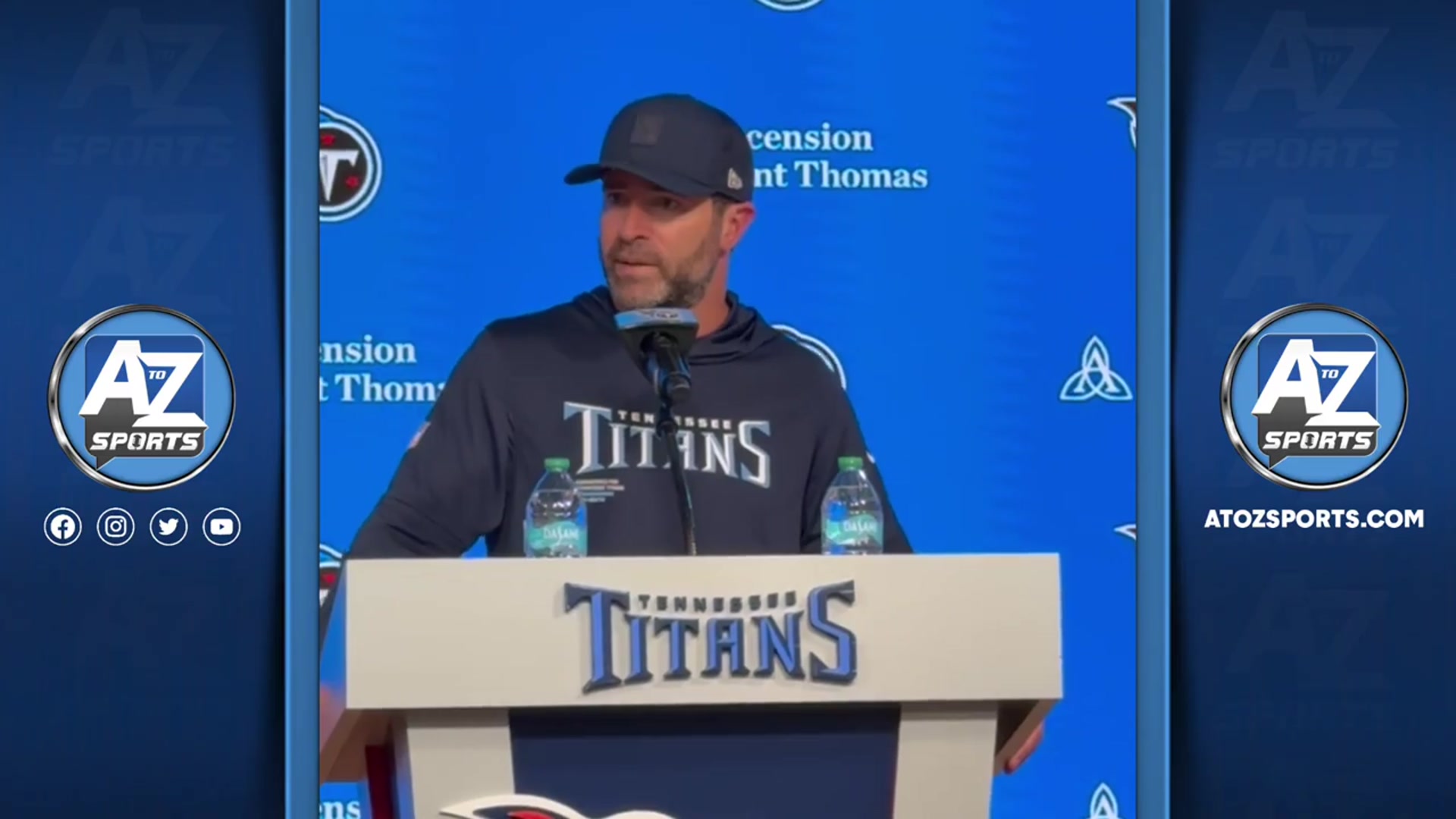 'Video thumbnail for a to z sports nashville: titans hc brian callahan demands more: stacking wins after cardinals victory'